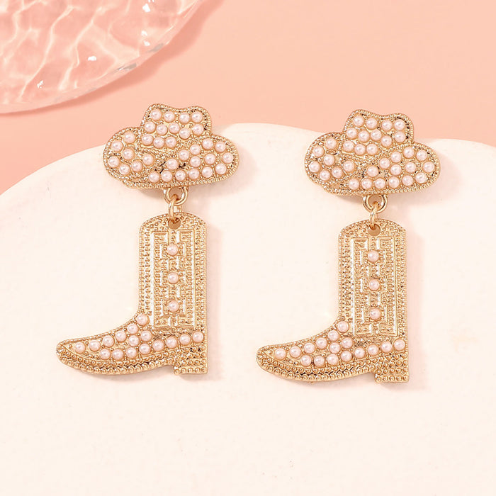 Wholesale boots elegant light luxury high-end design versatile fashion earrings earrings earrings