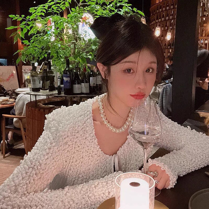 Wholesale Pearl necklace, women's collarbone chain, light luxury temperament necklace