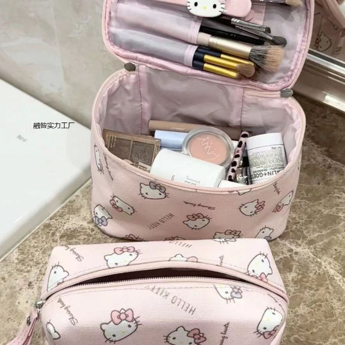 Wholesale Cute Printed Large-Capacity Storage Handbag Portable Storage Toiletry Storage Cosmetic Bag