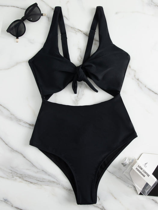 Wholesale Nylon Color Block One-piece Swimsuit JDC-SW-Chengm001