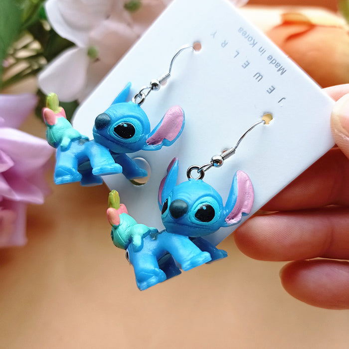 Wholesale Cute Cartoon Resin Earrings JDC-ES-Xiaox010