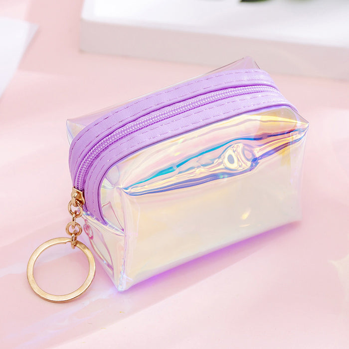 Wholesale PU Transparent Laser Coin Purse JDC-WT-YuanYi002