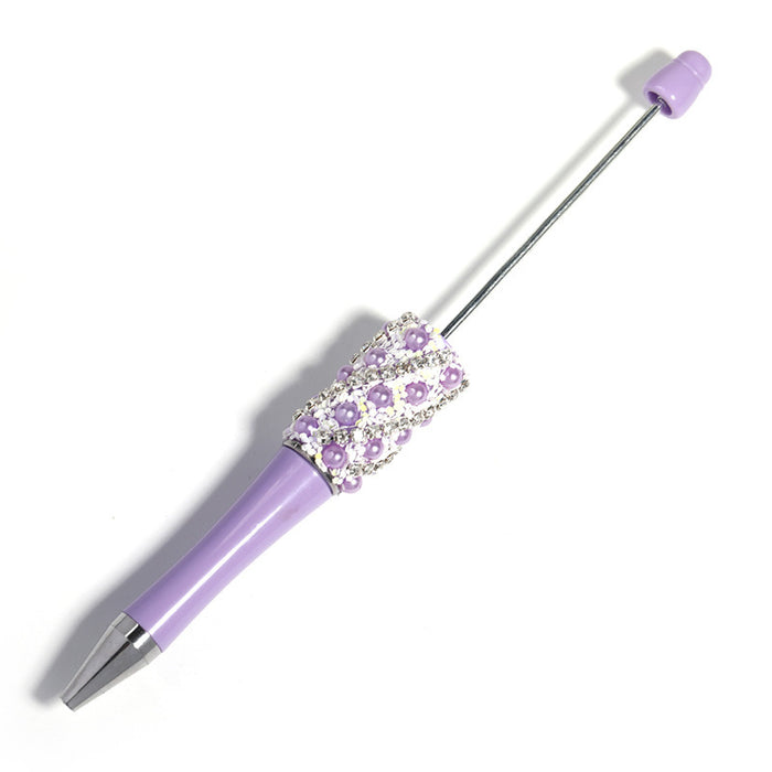 Wholesale 10pcs New Full Diamond Beaded Pen Creative Handmade DIY Resin Rhinestone Ballpoint Pen Fashion Student Gift Pen