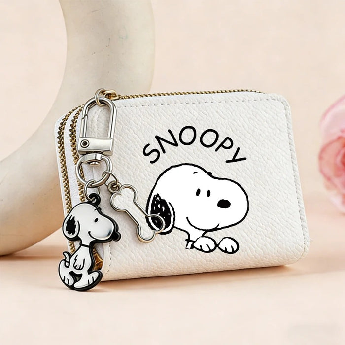 Wholesale PU Leather Cute Cartoon Coin Wallet Double Zipper Credit Card Holder With Card Slots Fashion Accessory Gift For Casual Youth Style