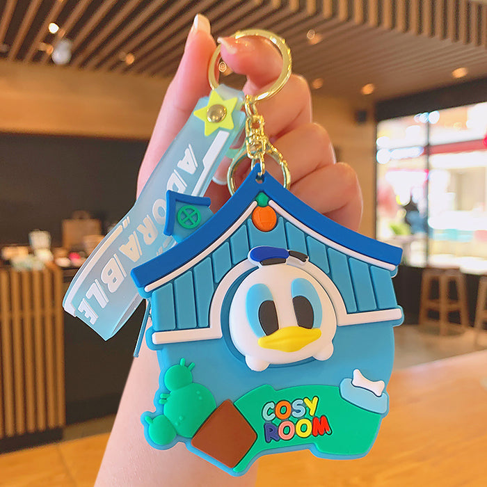 Llavero de monedas de monedas de silicona de dibujos animados al por mayor JDC-KC-KUM017