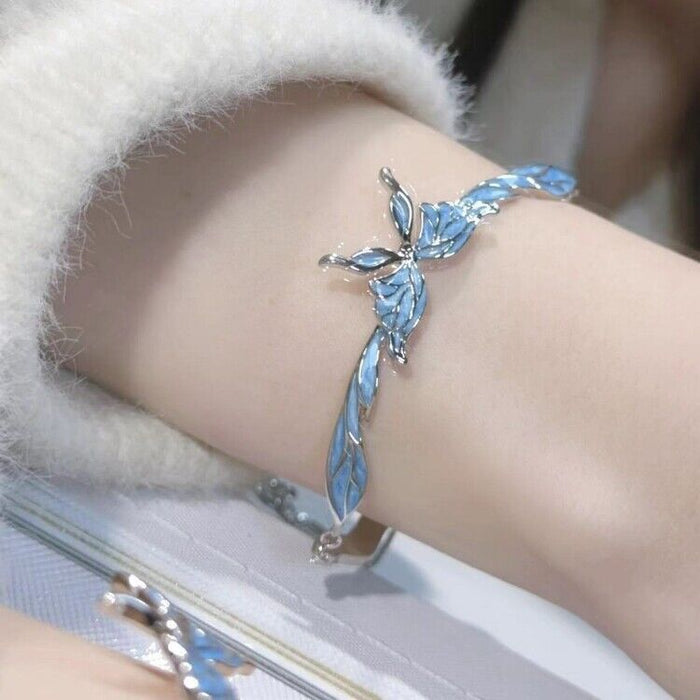 Wholesale Butterfly bracelet, light luxury, niche, exquisite, high-end, pull-out chain bracelet, personalized accessory