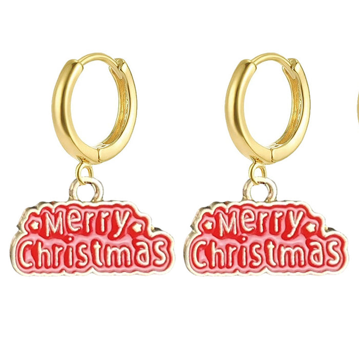 Wholesale Christmas Elegant small hoop earrings