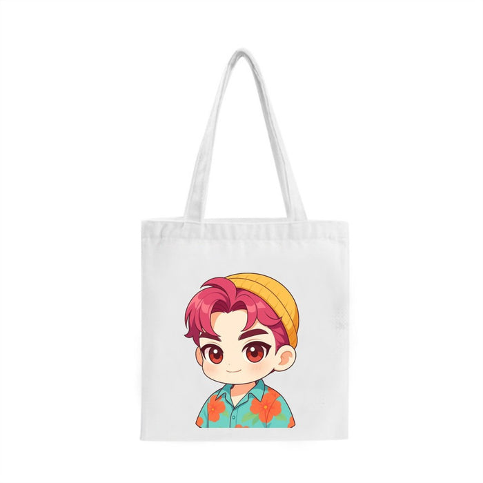 Wholesale KPOP cartoon character printed canvas shoulder bag