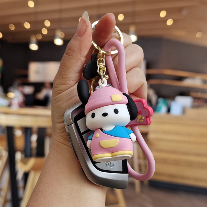 Wholesale Cartoon Silicone Doll Keychain JDC-KC-ZhuoRan012