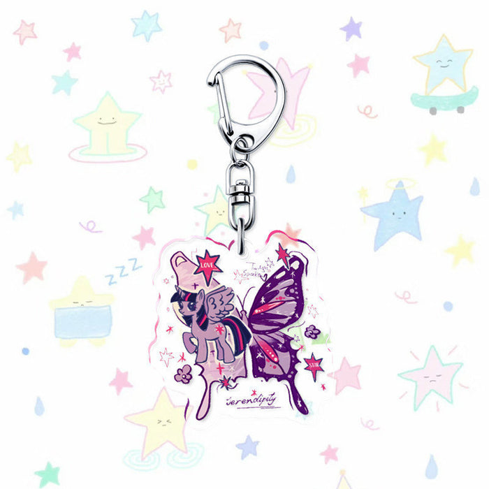 Wholesale Cute Cartoon Acrylic Butterfly Keychains