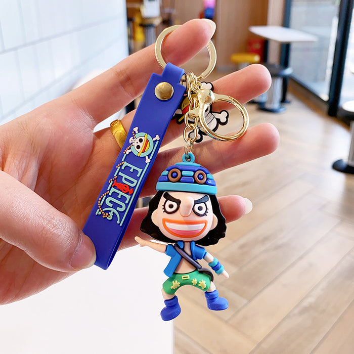 Wholesale Silicone Cartoon Doll Keychain JDC-KC-MingT224