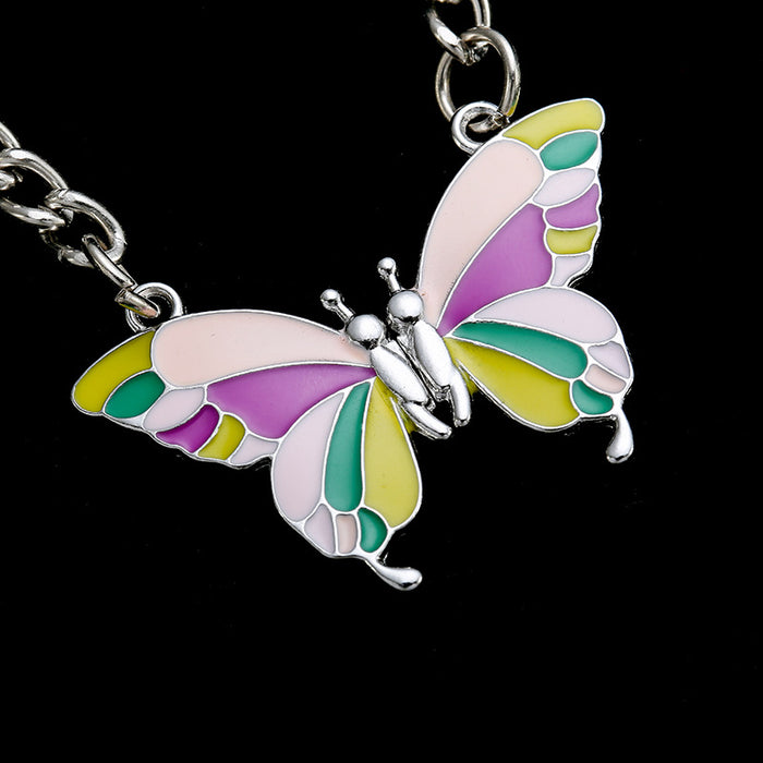 Wholesale Magnetic Butterfly Zinc Alloy Keychains JDC-KC-XinJun009