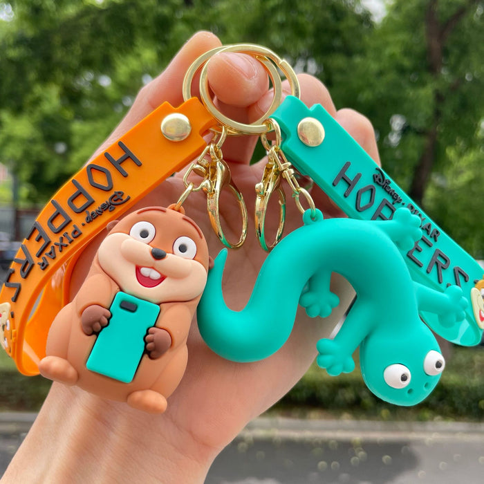 Wholesale Hoppers Cartoon Beaver Small Gift Keychain