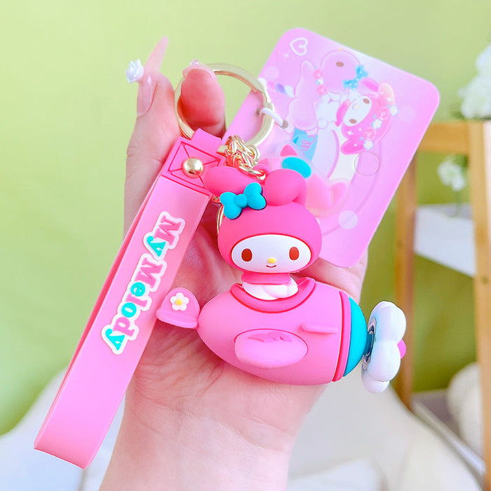 Wholesale Rotating Airplane Keychain JDC-KC-YanG002