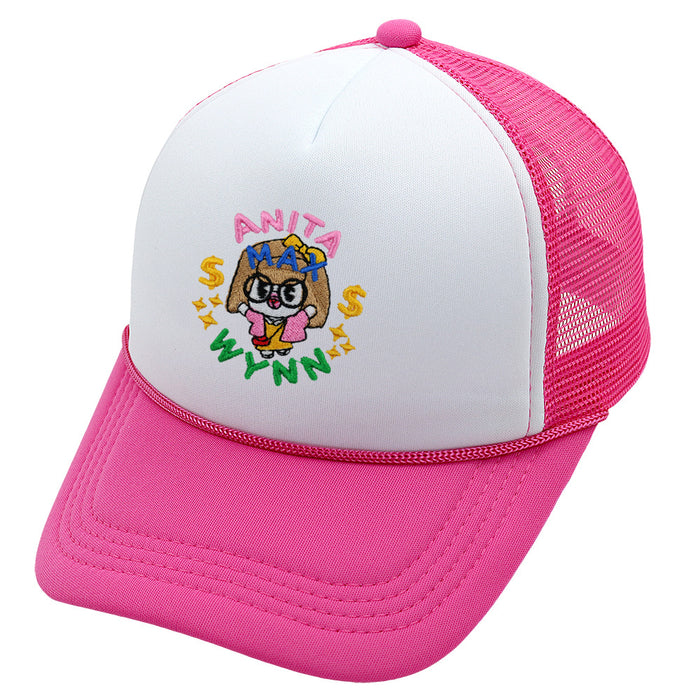 Wholesale Cotton Embroidered Trucker Hat Summer Mesh Cap Baseball Cap JDC-FH-HaiPu003