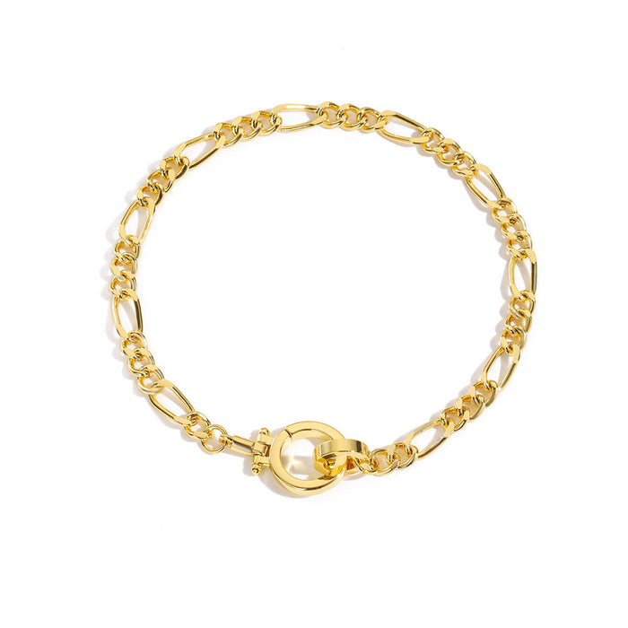 Wholesale New women's bracelet fashionable commuting personality 8-shaped buckle curved card bracelet