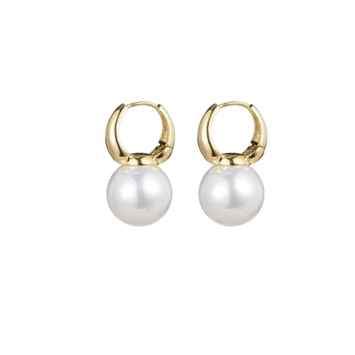 Wholesale Vintage and elegant pearl earrings with earrings and buckles, elegant temperament. Small pearl earrings and earrings