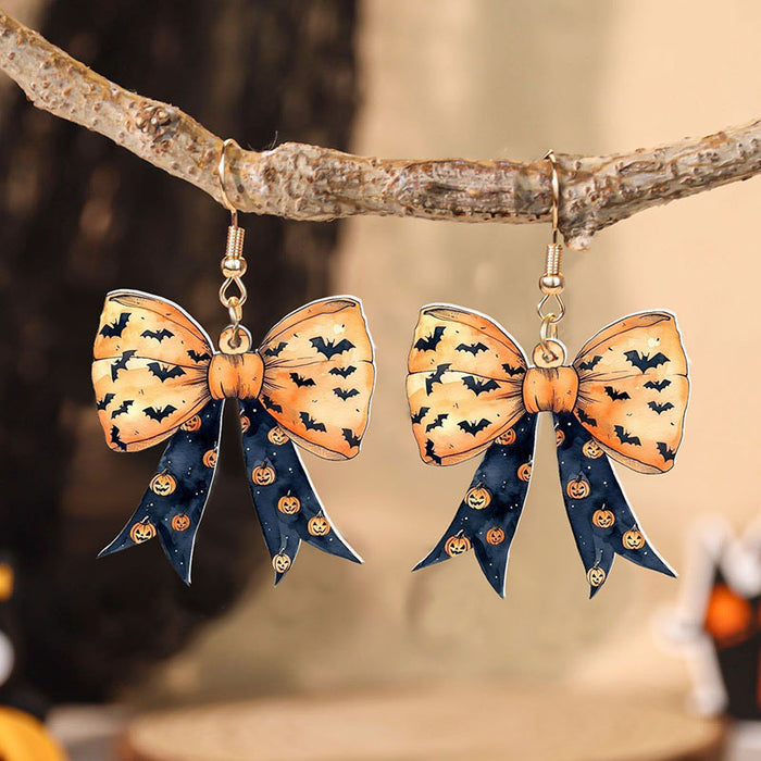 Wholesale Dark Gothic  butterfly earrings for women Ghostly and spooky holiday atmosphere earrings