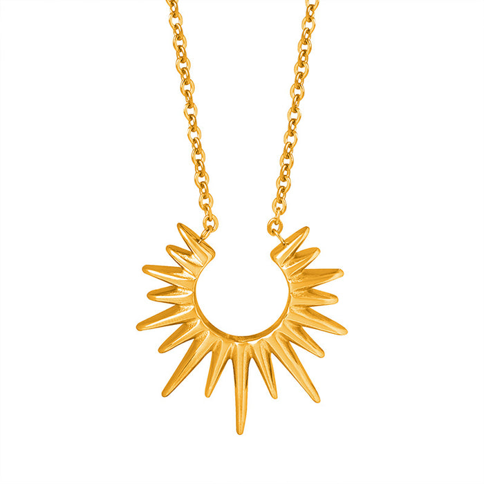 Wholesale Titanium Steel Gold Plated Necklace Style Unisex Jewelry