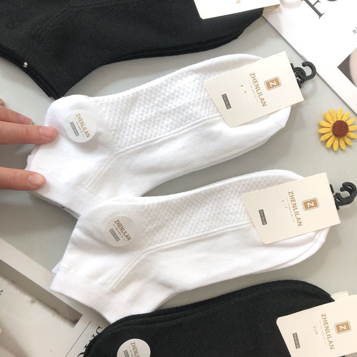 Wholesale Cotton socks, summer thin socks, sweat absorbing sports short tube socks