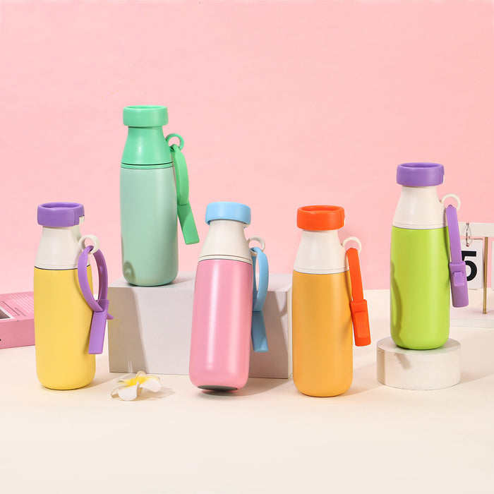 Wholesale Portable stainless steel thermos cup with straws in various bright colors