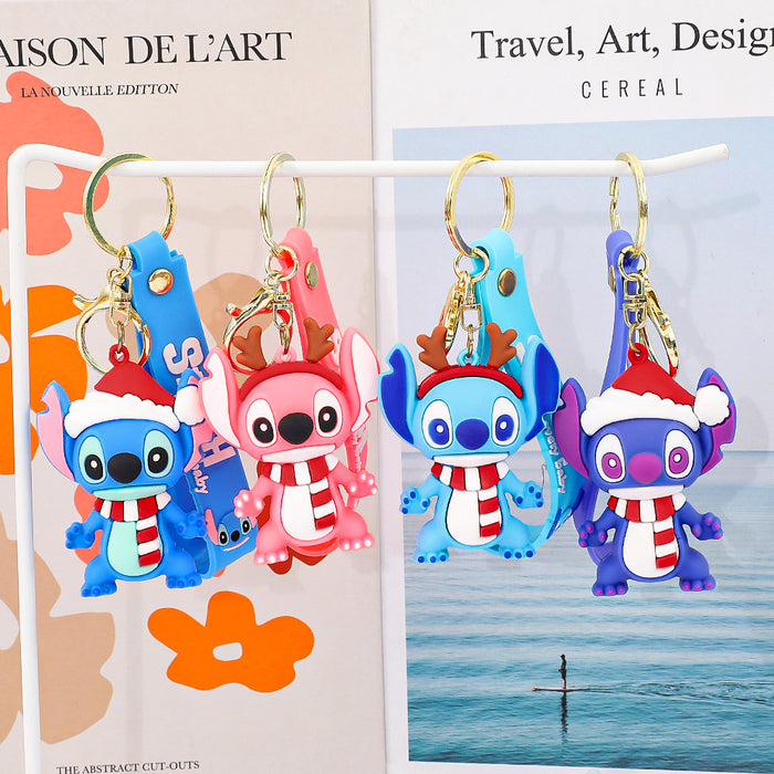Wholesale Christmas Cartoon-themed cute f designs keychains
