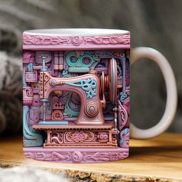 Wholesale Ceramic Mug 3D Design JDC-CUP-YS002