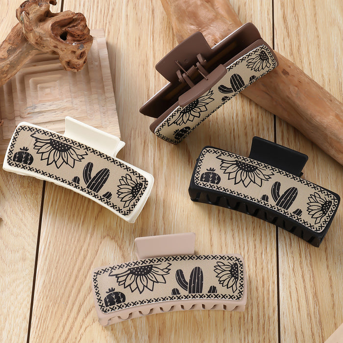 Wholesale cactus square hairpin simple all-match Hair Clips