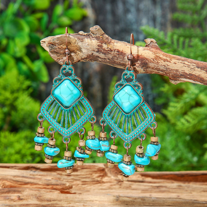Wholesale Bohemian Tassel Earrings Zinc Alloy Jewelry Accessory MOQ≥2