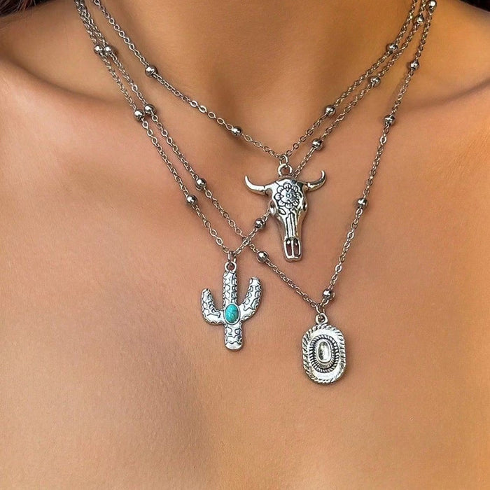 Wholesale Vintage inlaid turquoise set accessories