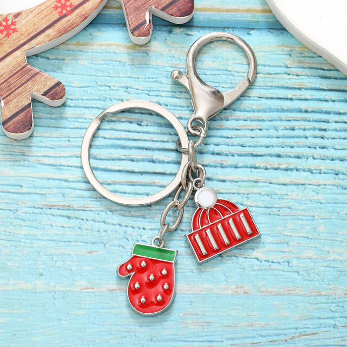 Wholesale Christmas Alloy Keychain JDC-KC-YiTian021