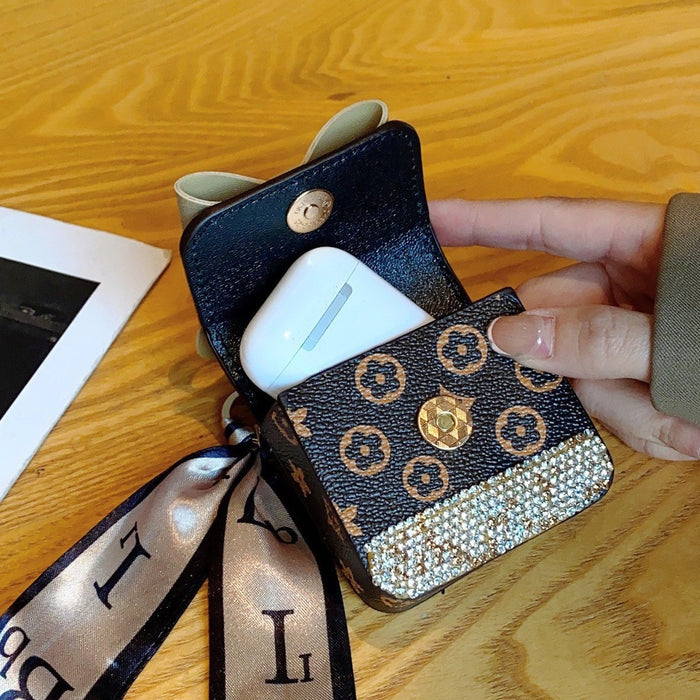 Wholesale PU Earphone Bag Keychain JDC-KC-JiYou010