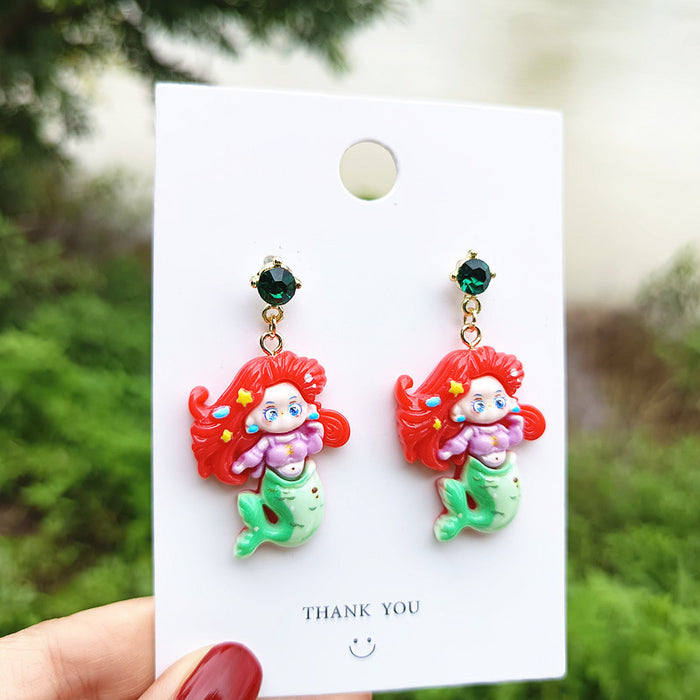 Wholesale Cute Resin Cartoon Earrings JDC-ES-Xiaox015