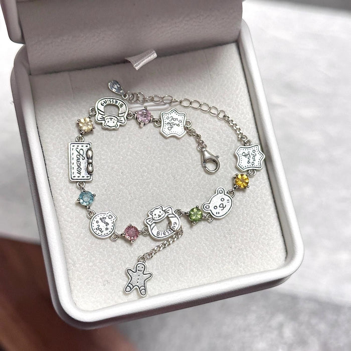 Wholesale Colorful Zircon Bracelet Exquisite Versatile Bracelet Jewelry