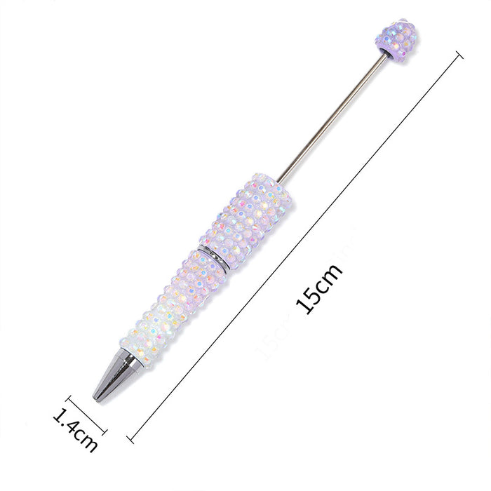Wholesale New full diamond bead pen fashionable high value gradient bead pen DIY creative handmade diamond bead pen