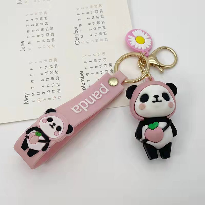 Wholesale Fruit Panda Keychain Pendant Creative Cartoon JDC-KC-ZT002