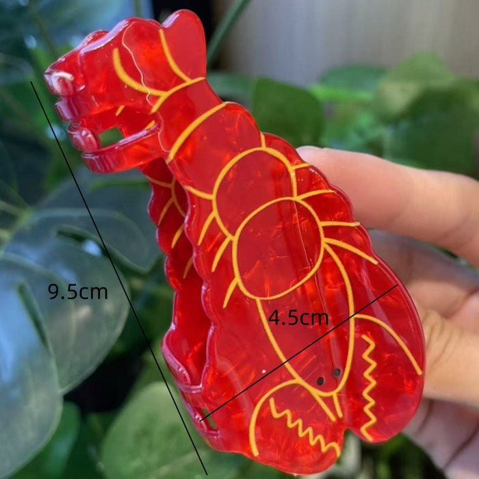 Wholesale Tropical Fish Design Acrylic Hair Clip Ocean Series Trout Claw Clip