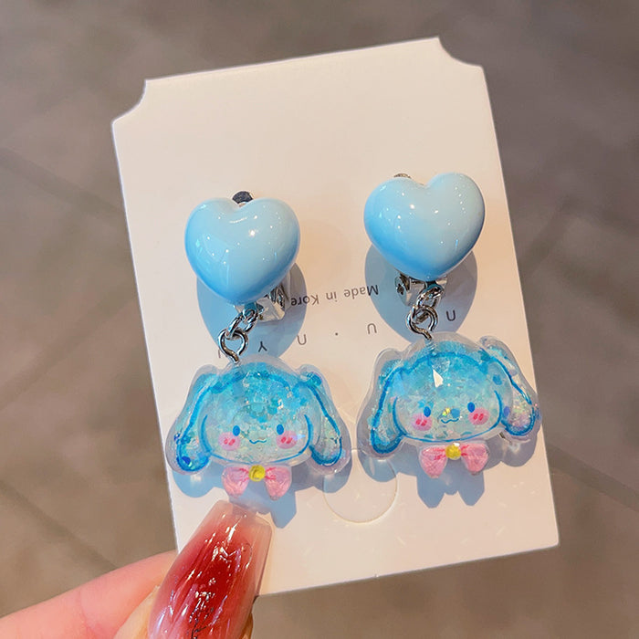Wholesale Children's cartoon ear clips, cute and sweet without ear holes, earrings for girls, earrings accessories