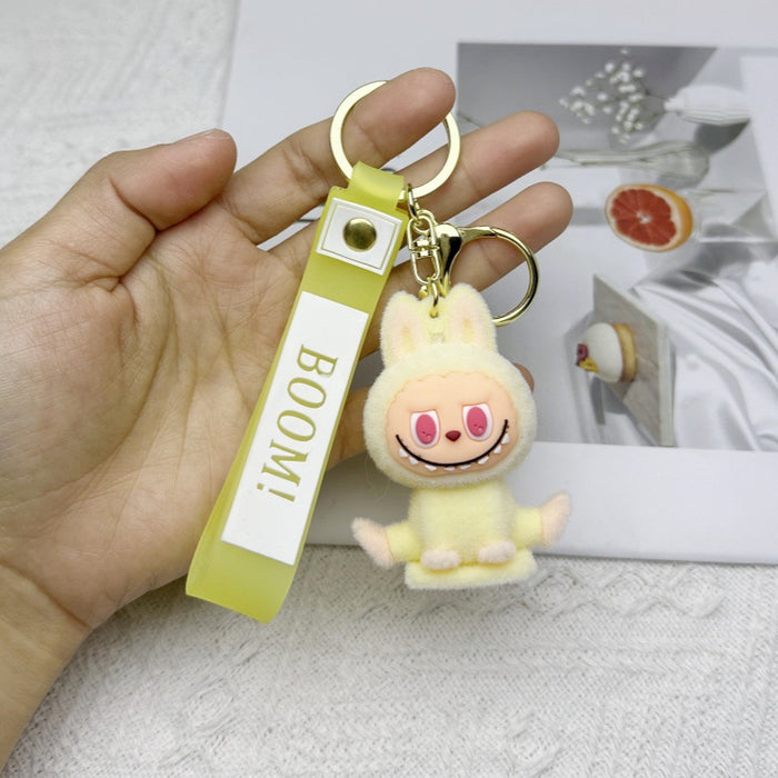 Wholesale Plush toy key pendant for couples, cute plush keychain cartoon
