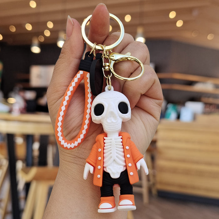 Wholesale Cartoon Silicone Doll Keychain JDC-KC-ZhuoRan030