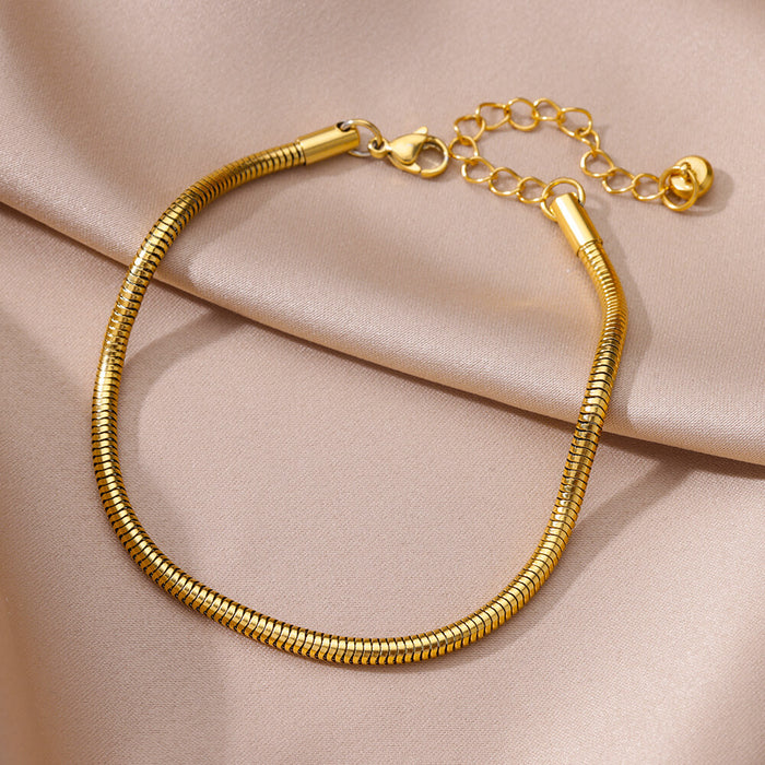 Wholesale Stainless Steel Anklet Geometric Figaro Chain Jewelry Accessory