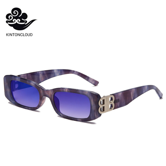 Wholesale PC small rectangular frame sunglasses JDC-SG-HNB008