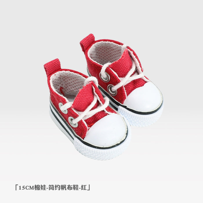 Wholesale 20cm Cotton Doll Shoes Simple Sports Canvas Shoes Doll Doll Shoes  Accessories Cotton Doll Shoes