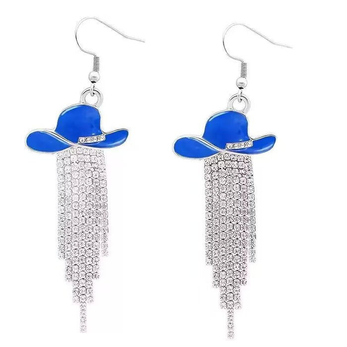 Wholesale Alloy Electroplated Fringe Earrings Geometric Shape Fashion Accessory MOQ≥2