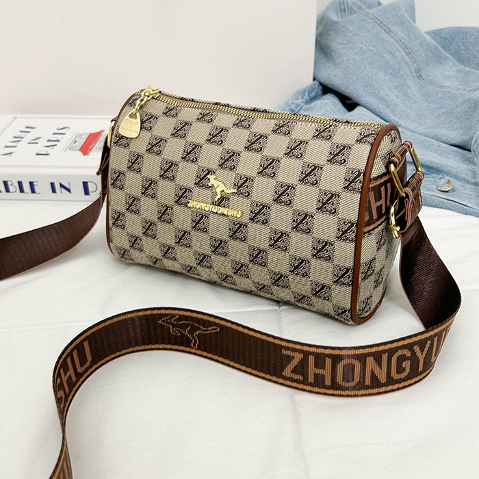 Wholesale Textured Bags for Women Bags Versatile Retro Plaid Wide Shoulder Strap Small Square Bag JDC-SD-CB003