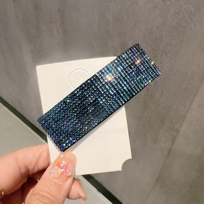 Wholesale rhinestone hairpin with diamond side clip bangs accessories headdress