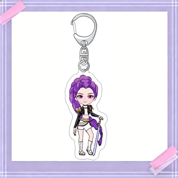 Wholesale 10pcs/set K-POP anime merchandise acrylic keychains and pendants