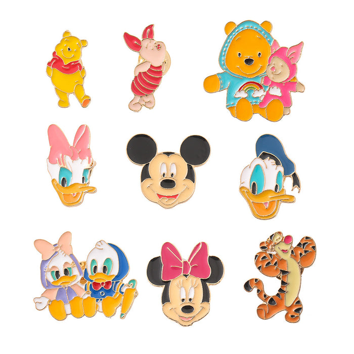 Wholesale Cartoon Metal Brooch Pin Casual Jewelry Accessory For Bags Clothing