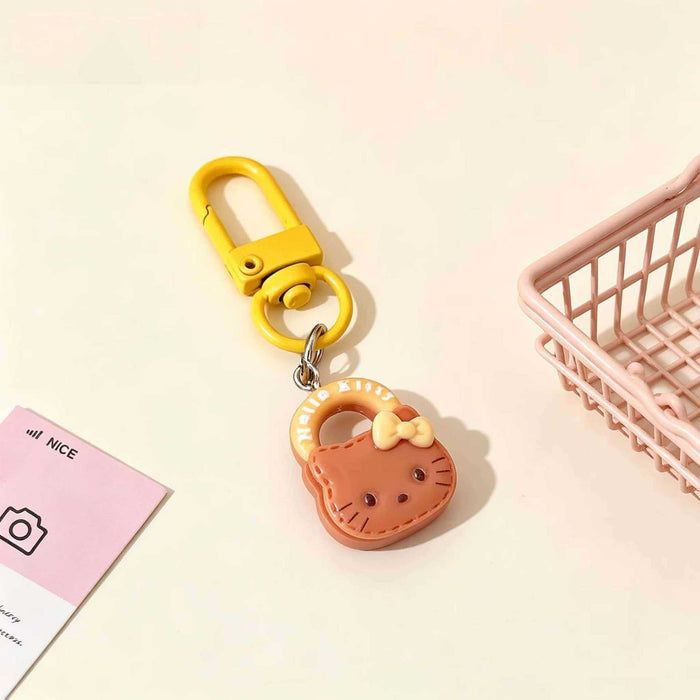 Wholesale Cute Cartoon Resin Cat Handbag Keychain Charm Girl Bag Pendant Gift Boutique Resale