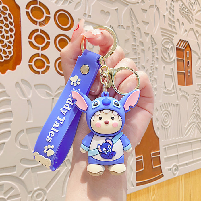 Wholesale Cartoon Doll Soft Plastic Keychain JDC-KC-KuM011